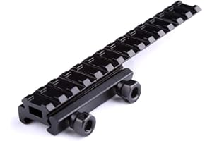 ACEXIER Tactique Extened High Riser Base Flat Top 145mm 14 Machines à sous pour 20mm Picatinny/Weaver Rail Mount Hunting