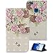 Produktbild Huawei P10 Lite Leder Hülle, Book Style Lederhülle Ledertasche Handyhülle Tasche Schutzhülle aus Kunstleder Brieftasche Cover Design Schmetterling mit Standfunktion/Kartenfächer für Huawei P10 Lite