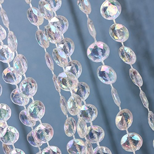 30 M Acrylkristall Garland Strang Kette hängende Diamant-Korn-DIY Dekor-Hochzeit oder als Handarbeit als Vorhang 30M - 4