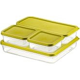 Orret Home 4 Adet Buzdolabı ve Derin Dondurucu Saklama Kabı Seti, Fresh Box, Dolap D&uuml;zenleyici ve Buz Dolabı Organizeri, BPA 