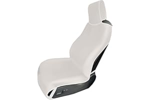 SECELES 1Pc Housse de Siège de Voiture Imperméable Extensible avec 3 Sangles à Boucle, Housse de Protection Universelle de néoprène, Lavable, antidérapant et Anti-Taches, pour SUV Dog et Enfant (Blanc)