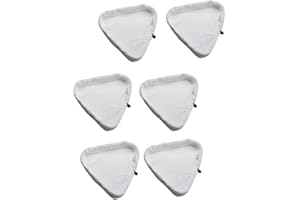 Haogo Steam Mop Pads,6 pcs Universal Washable Triangular Microfiber Cleaning Pad Cover Washable Cloths for X5 Steam Mops and H2O