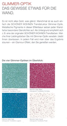 Glimmer-Optik Effektlasur Schöner Wohnen Aquamarin 1 l - 2