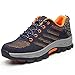 Produktbild LILY999 Arbeitsschuhe Damen Herren Stahlkappe Sicherheitsschuhe Atmungsaktiv Leicht Rutschfest Wanderhalbschuhe Schutzschuhe Gr.35-46(Dunkelblaue Orange,Größe 46)