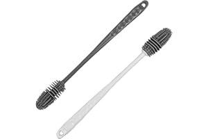 MisFun 2 Piezas Limpiador de Botellas, Cepillo para Botellas, Botella Silicona Cepillo Limpieza con Mango Largo, para Hydro Flask, Cristalería, Botella Deportiva al Vacío