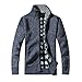 Produktbild Mantel Herren,Herren Stehkragen Stricken Pullover Mantel Jacke Strickjacke,Binggong Herren Mantel
