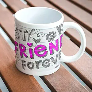 360Edutech, Best Friends Forever Coffee Mug Cup, 11OZ / 325ML, Merchandise, Birthday, Special Gifts Accessories, Boys Girls Men & Women, 