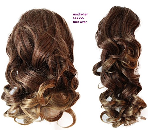 PRETTYSHOP 14" OR 18" Hair Piece Clip On Pony Tail Extension 2 IN 1 Curled Wavy Heat-Resisting Diverse Colors H2-2a