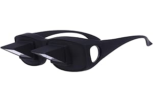 Supvox Prisma Brille Winkelbrille Lesebrille für Brillenträger Entspannung (schwarz)