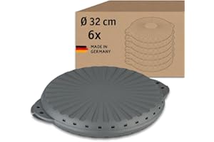 Koziol MOVE PIZZA 32 Lot de 6 boîtes à pizza réutilisables en plastique 32 cm de diamètre Réutilisables, incassables, passent au lave-vaisselle