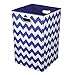 Modern Littles Chevron Folding Laundry Basket (Bold Blue)