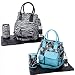 Yummy Mummy Large Designer Changing Bag Zebra Black Blue Mat Baby Nappy Diaper / Baby Infant Toddler Kids Child Boys Girls Cool Unique Special Activity Present Outdoor Indoor Room Popular Classic Newborn Equipment Items Gear Outside Professional Tools Shop Store Parents