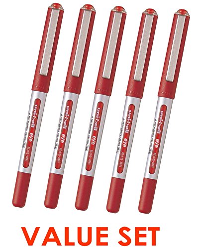 Uni-Ball Eye UB150 Tintenroller micro 0.5mm - Rot Tinte-/ Wertsatz von 5.With unser Geschäft originale Produktbeschreibung