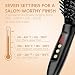 Hair Straighteners, USpicy Hair Straightening Brush US-FS005 with Heat Resistant Glove, Adjustable Temperature (160? - 230?), Auto Lock, 30 min Timer and Anti-Scald