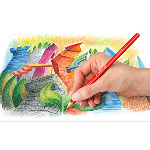 Staedtler 157 SB24 Buntstifte ergo soft (erhöhte Bruchfestigkeit, dreikant, Set mit 24 brillanten Farben, ABS-System, rutschfeste Soft-Oberfläche, kindgerecht nach DIN EN71, FSC-Holz, Made in Germany) - 5