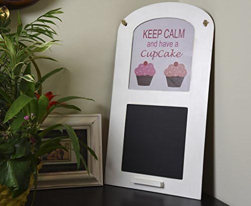 Large Handmade Keep calm and have a cupcake Wooden Shabby Chic Vintage Wooden Sign with Chalk board