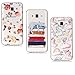 Produktbild Samsung Galaxy J3 2016 Hülle Silikon, LuckyW 3X TPU Blume Katze Einhorn Hülle für Samsung Galaxy J3 (2016) SM-J320F Soft Silikon Glitter Tasche Transparent Clear Klar Durchsichtig Ultra Slim Thin Dünne Schutzhülle Weiche Flexibel Kratzfeste Scratch-Resistant Stoßfest Shockproof Etui Bumper Case