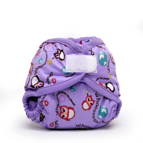 Rumparooz Newborn Aplix Cloth Diaper Cover, EcoOwl