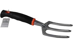 Gardi Orange and Black Premium Aluminium Weed/Planting Fork