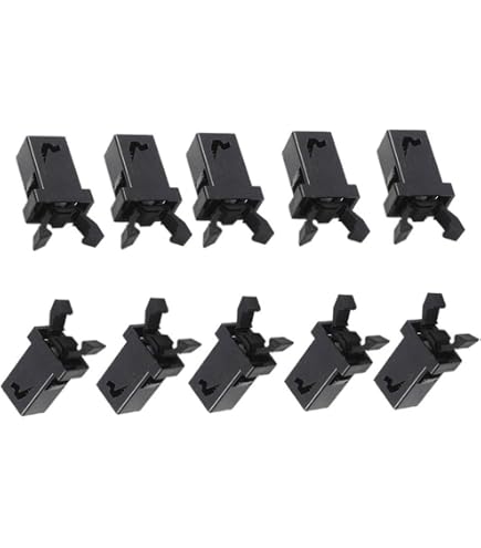 Sooyee 5er-Set Mülleimer-Verschlüsse, Schwarz, Für Touch-Deckel 10-60 Liter, Mit Verriegelung