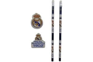 CYPBRANDS Real Madrid CF Schreibwaren-Set, Mehrfarbig, offizielles Produkt (CyP Brands)