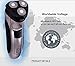 Surker Waterproof Durable Power Series Rotary Shaver, Men's Electric Razor, Electric Shaver, Grey