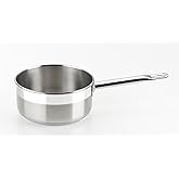 BRA Professional | Saucepan 16 cm, Stainless Steel 18/10 | Suitable for all types of cookers, including induction