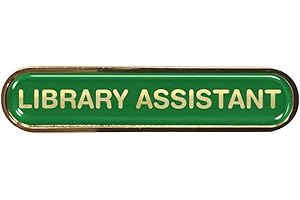 Capricornone Library Assistant Gel Domed School Bar Badge