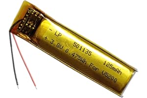 AOLIKES 125 mAh akumulator Lipo do wielokrotnego ładowania do Plantronics Voyager 5200, seria Poly V5200 UC Wireless Headset