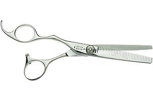 Olivia Garden Forbici per sfoltimento SilkCut, Giapponesi, Misura 6",35 Denti, Per Mancini - Potenti Lame convesse,Lavorate a mano con la miglior qualità di acciaio giapponese, vendute in un astuccio