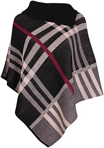 UnknownSplit Neck Check Ponchos