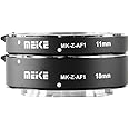 Meike MK-Z-AF1 Bague d'adaptation en métal avec mise au point automatique 11 mm + 18 mm Compatible avec Nikon Z5 Z6 Z7 Z50