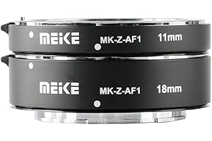 Meike MK-Z-AF1 - Anillo adaptador de tubo de extensión de macro (11 mm + 18 mm) compatible con Nikon Z5 Z6 Z7 Z50