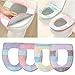 Produktbild bduco Warm Soft WC Deckel Sitz Deckel Pad Kissen Home Badezimmer Closestool Displayschutzfolie waschbar Bad Accessoires Set WC-Sitz Matte 36x43.5cm/14.17x17.13''(approx) coffee