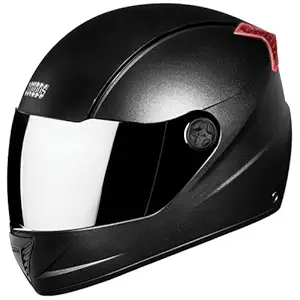 Studds Professional Full Face Helmet With Mirror Visor (Black, M)