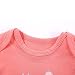 JIAJIA Cute Baby Girl Pink Cotton Short Sleeve Summer Bodysuit Onesies 3-6 Months