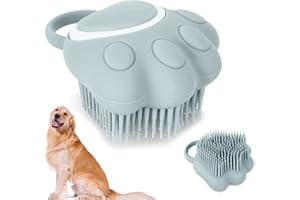 Fiotha Badebürste aus Silikon Hund, Haustier Badebürste, Haustier Badebürste Hundebürste Katzenbürste 2-in-1-Badmassagebürste, Duschbürste Silikon, für Hunde und Katzen, Nachfüllbares Duschgel