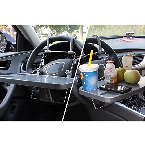 Saflyse Auto Laptop Klapptisch Tischhalterung Autohalter für Auto Rücksitz Kopfstütze und Lenker - 4