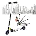 Produktbild Qulista Klappbar Kinder Scooter Cityroller 2-LED-Räder Tretroller Höhenverstellbar Kickboard
