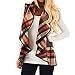Produktbild Damen Herbst und Winterjacke Honestyi Frauen Weste Wollmantel Warm Cardigan Mantel Sleeveless Jacke(Khaki,XL)