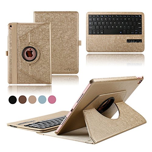 iPad Pro 9,7 Tastatur Gase boriyuan [Neue Abnehmbare Version] magnetisch Abnehmbare versteckte Wireless Bluetooth Tastatur muti-angle Folio 360 Grad drehbar Ständer Smart Flip Case Cover Für ipad Pro 24,6 cm 2016