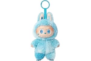 Miaoyak Labubu Plush Doll Keychain, pp Cotton 2025 New 3.0 Generation Heartbeat Macaron Happy Guess Series Vinyl Plush Toy Trendy Play Action Figure Home Decor