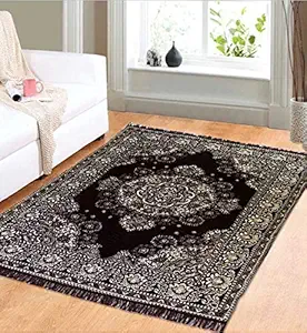 PEPONI Floral Antique Carpet (Coffee, Chenille, 10 X 12 Feet)