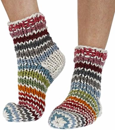 Hoxton extra warm handmade wool bed/ sofa socks | Pachamama Fairtrade