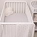 Ziggy Baby Jersey Cotton Fitted Crib Sheet Set, Grey/White, by Ziggy Baby