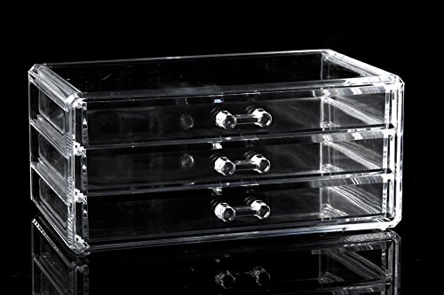 Solly`s® MIRYAM Aufbewahrungsbox für Make Up und Schmuck | Kosmetik Organizer aus Acryl | Schmuckkästchen | Schubladenbox Schminke - 7