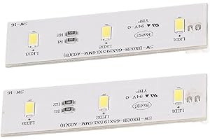 banapoy 2 Barras de Luz LED para Refrigerador SW BX02B de Repuesto para Frestec, 6000‑6500K, Luz Blanca, Repuesto para Refrigerador Electrolux, para Congelador Homa