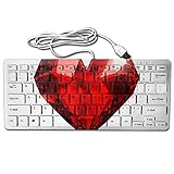 Logische kompakte Design: 78 Key ANSI Layout mit Nummernblock, kleiner als Ihre durchschnittliche Tastatur, nur Typ A während Sie sich daran gewöhnen.