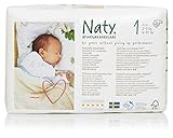 Naty by Nature Babycare Newborn ECO Nappies - Size 1, 4 x Packs of 26 (104 Nappies) (Personal Care)