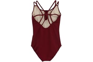 BOZEVON Femme Coton Leotard de Ballet - Gymnastique Justaucorps de Danse Leotard Ballet Vêtements de Danse Dancewear